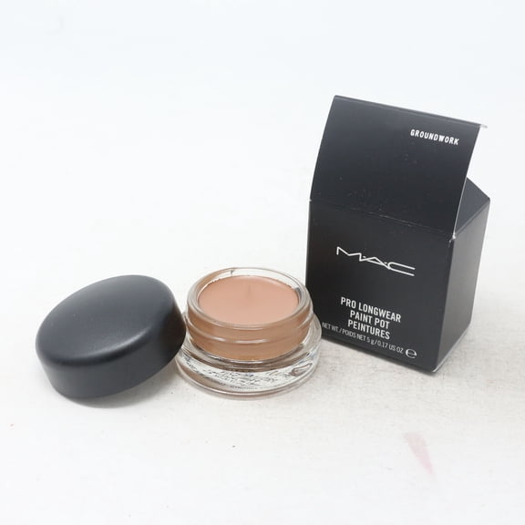 MAC COSMETICS PRO LONGWEAR EYE SHADOW 0.17 OZ GROUNDWORK MAC COSMETICS/PRO LONGWEAR PAINT POT (GROUNDWORK) .17 OZ (5 ML)