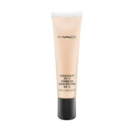 MAC COSMETICS STUDIO FOUNDATION 1.3 OZ NC15 MAC COSMETICS/STUDIO SCULPT SPF 15 FOUNDATION (NC15) 1.3 OZ (40 ML) FAIR BEIGE W/NEUTRAL UNDERTONE FOR FAIR SKIN