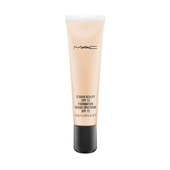 MAC COSMETICS STUDIO FOUNDATION 1.3 OZ NC15 MAC COSMETICS/STUDIO SCULPT SPF 15 FOUNDATION (NC15) 1.3 OZ (40 ML) FAIR BEIGE W/NEUTRAL UNDERTONE FOR FAIR SKIN