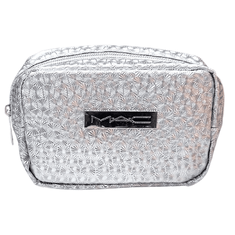 MAC Cosmetics Silver Makeup Bag - Walmart.com