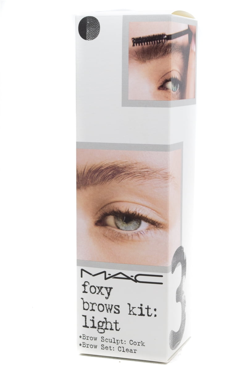 MAC Foxy Brows Kit, Light 3: Brow Sculpt - Cork .008oz, Brow Set