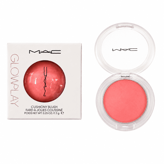 MAC Glow Play Cushiony Blush Thats Peachy Soft Peach Coral Cream-to-Powder Blush 0.25 oz / 7.3 g