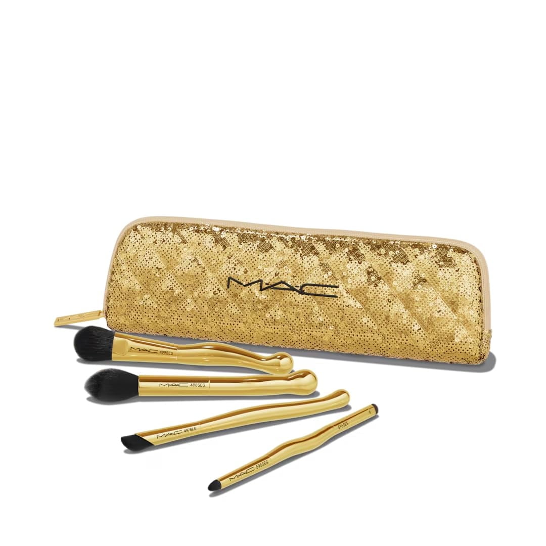 メイク道具・化粧小物 MAC Golden Touch Mini Brush Kit MAC-Golden-Touch-Mini-Brush-