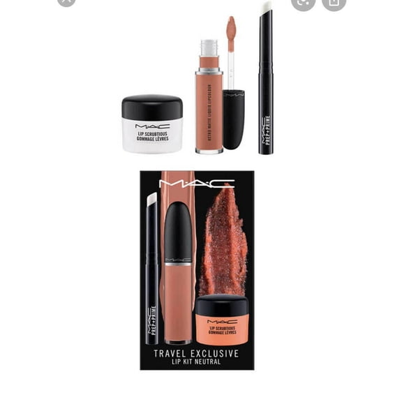 Mac Travel Exclusive: Lip Kit Neutral 3 Pcs Set  / New With Box