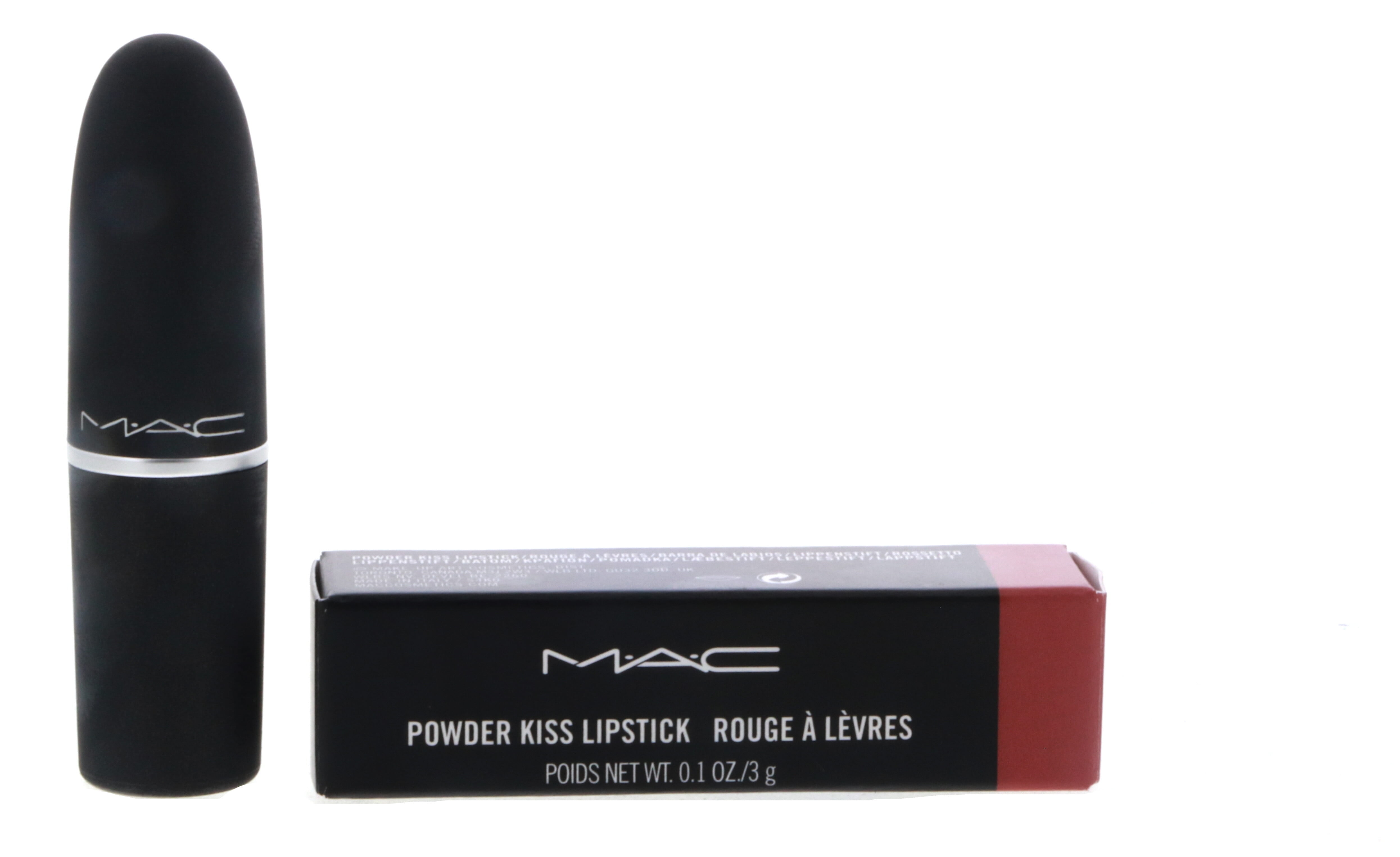 MAC Powder Kiss Lipstick - 930 Brickthrough - Pack of 2 , 0.10 oz