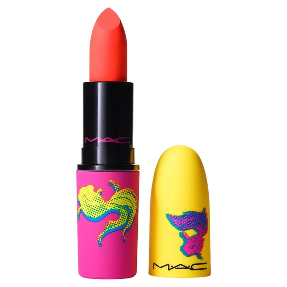 MAC Moon Masterpiece Powder Kiss Lipstick Playing Koi (vibrant coral orange)