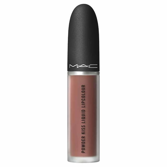 MAC Powder Kiss Liquid Lipcolour Soft-Focus Matte Lipstick, 952 Taken Warm Light Brown
