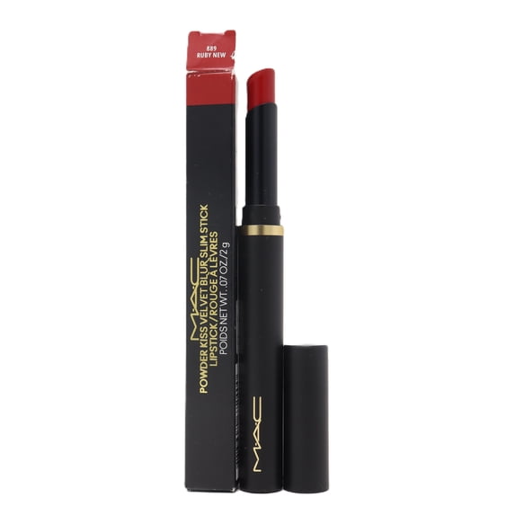 MAC Powder Kiss Velvet Blur Slim Stick - 889 Ruby New , 0.07 oz Lipstick