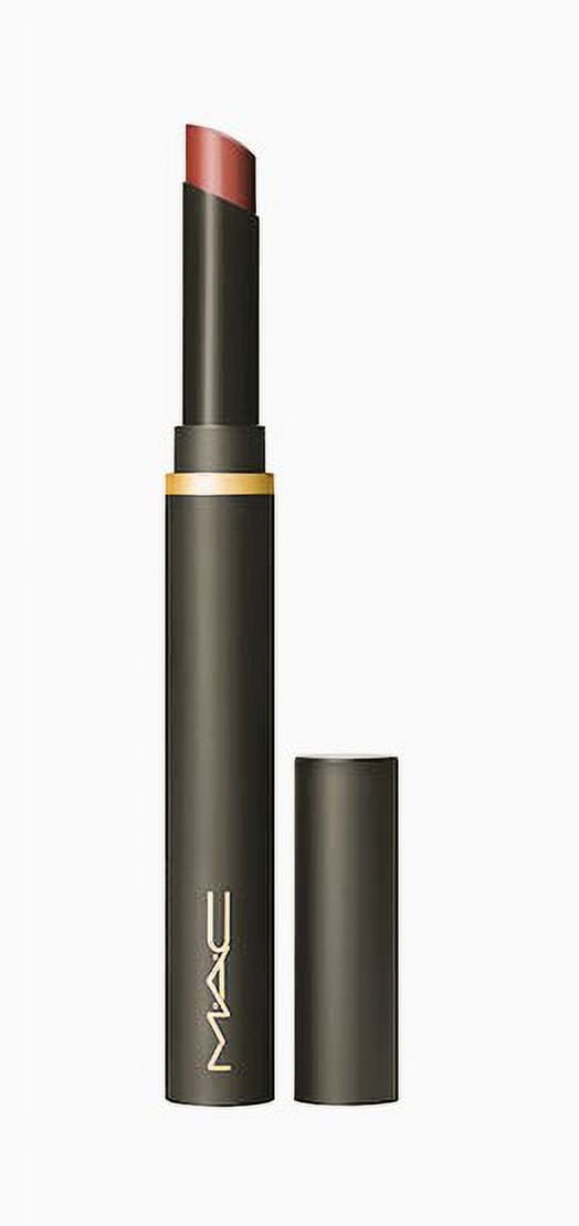 MAC Powder Kiss Velvet Blur Slim Stick Lipstick 878 Dubonnet Buzz 0.07 Oz