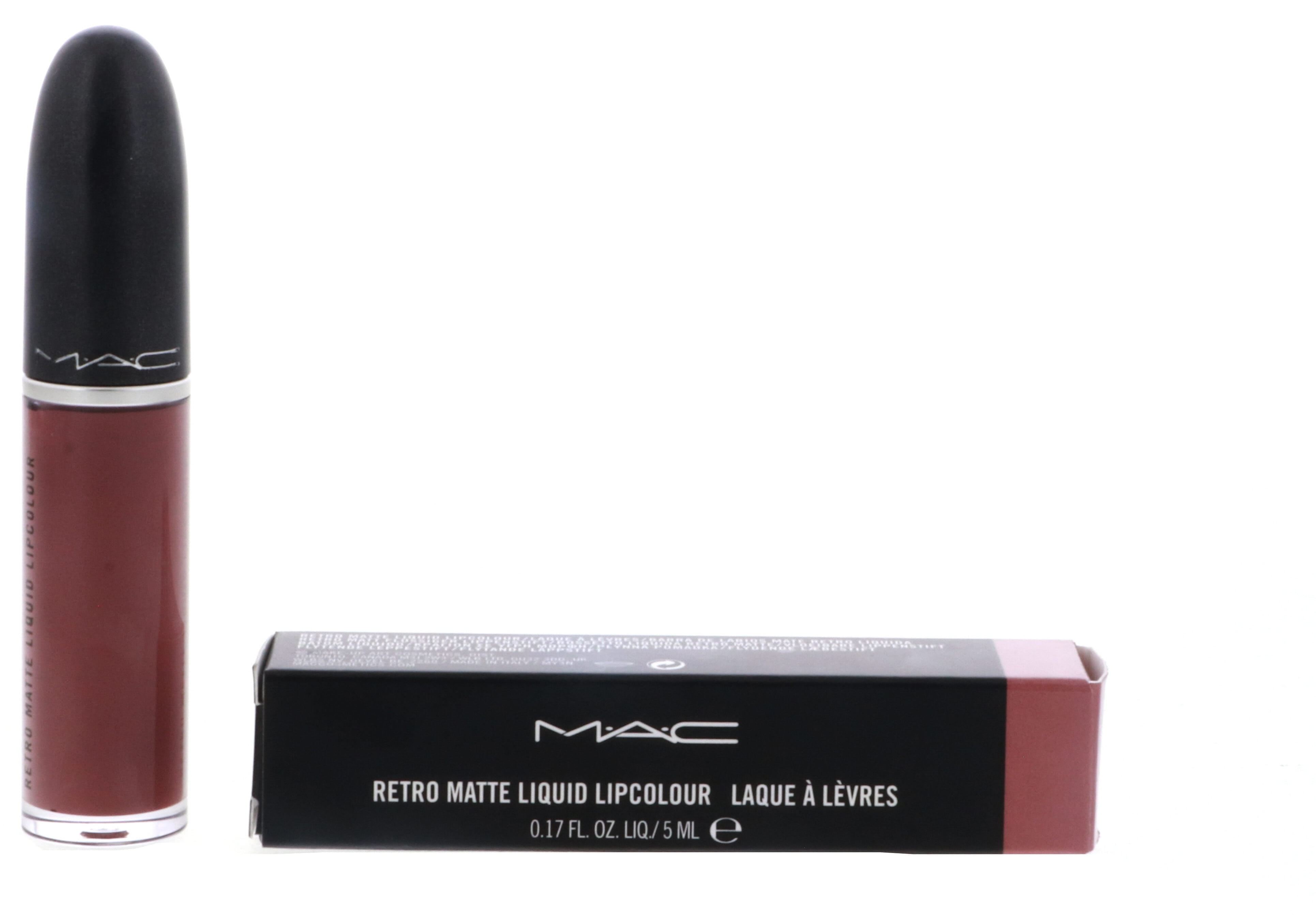 MAC Retro Matte Liquid Lipstick 123 Topped With Brandy , 0.17 oz Lipstick