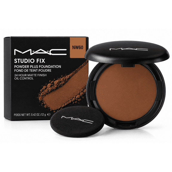MAC Studio Fix Powder Plus Matte Foundation | Shade NW60 | New In Box 0.42 OZ / 12G