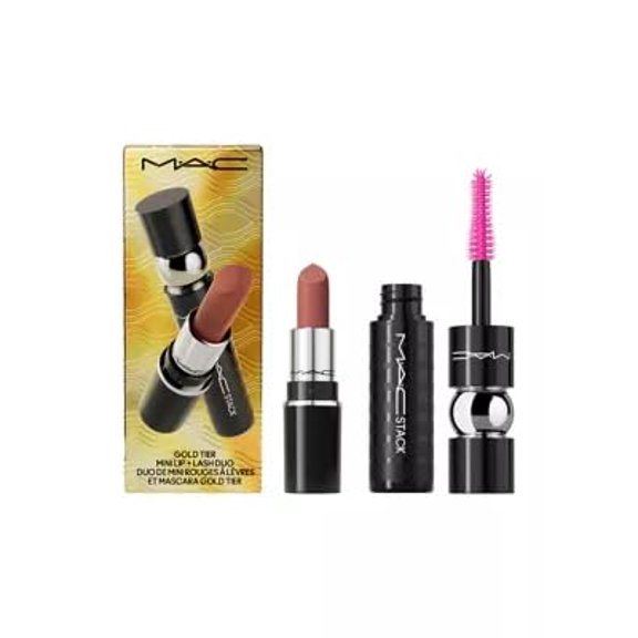 MAC, Set, H24 Gold Tier Mini Lip + Lash Duo, 2pc