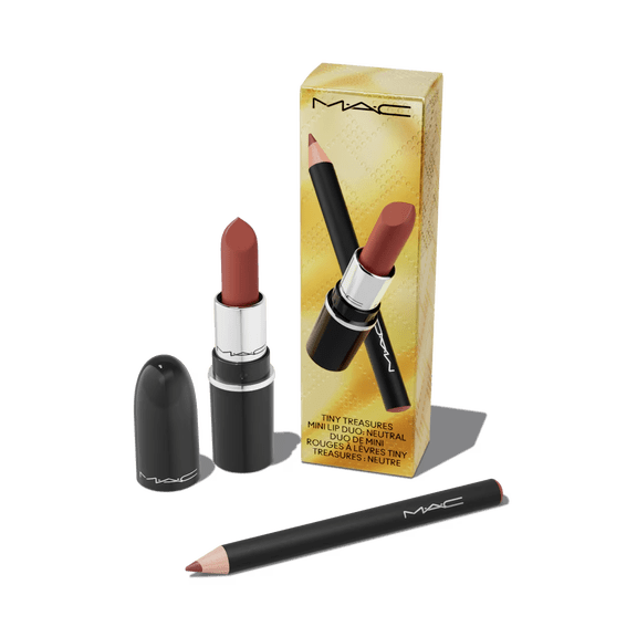 MAC, Set, H24 Tiny Treasures Mini Lip Kit Duo: Neutral, 2pc