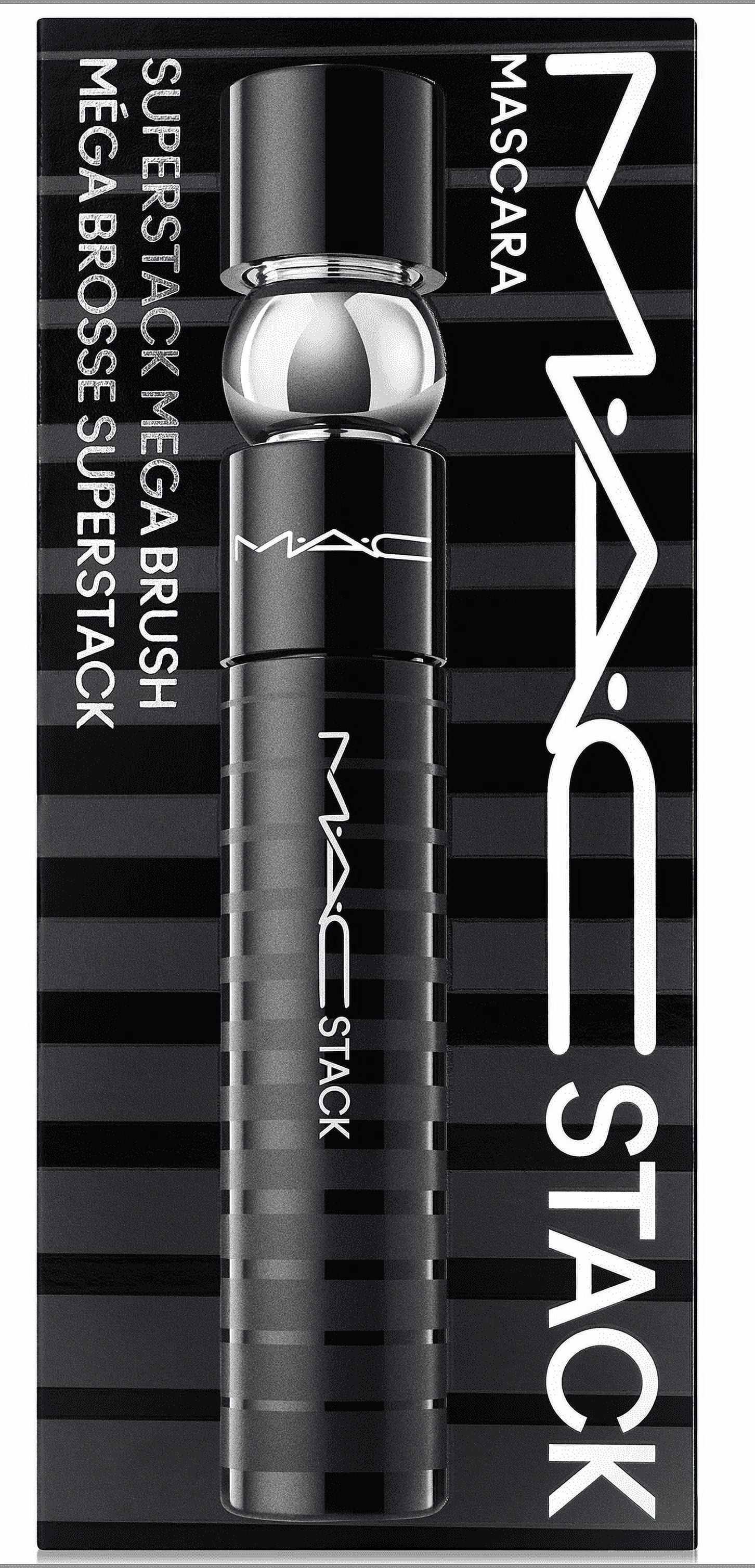 MAC Stack Mascara Superstack Mega Brush Black, Travel Size - Walmart ...