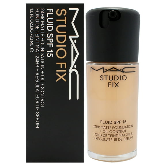 MAC Studio Fix Fluid SPF 15 24Hr Matte Foundation Plus Oil Control - C4 , 1 oz Foundation