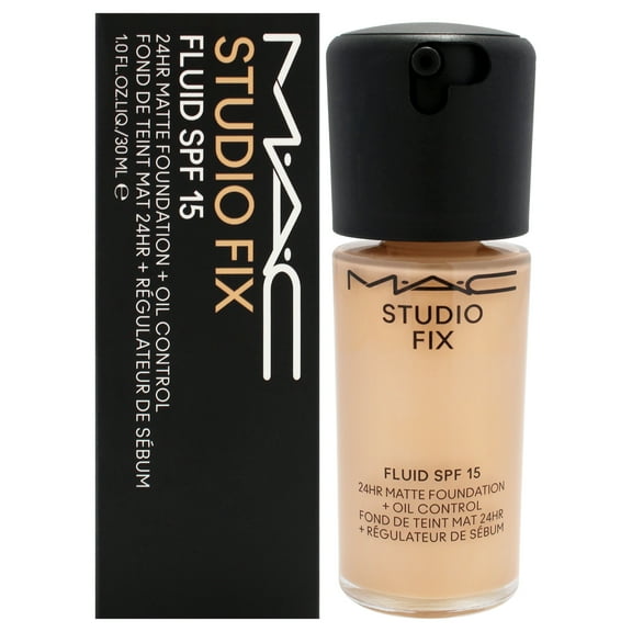 MAC Studio Fix Fluid SPF 15 24Hr Matte Foundation Plus Oil Control - NC25 , 1 oz Foundation