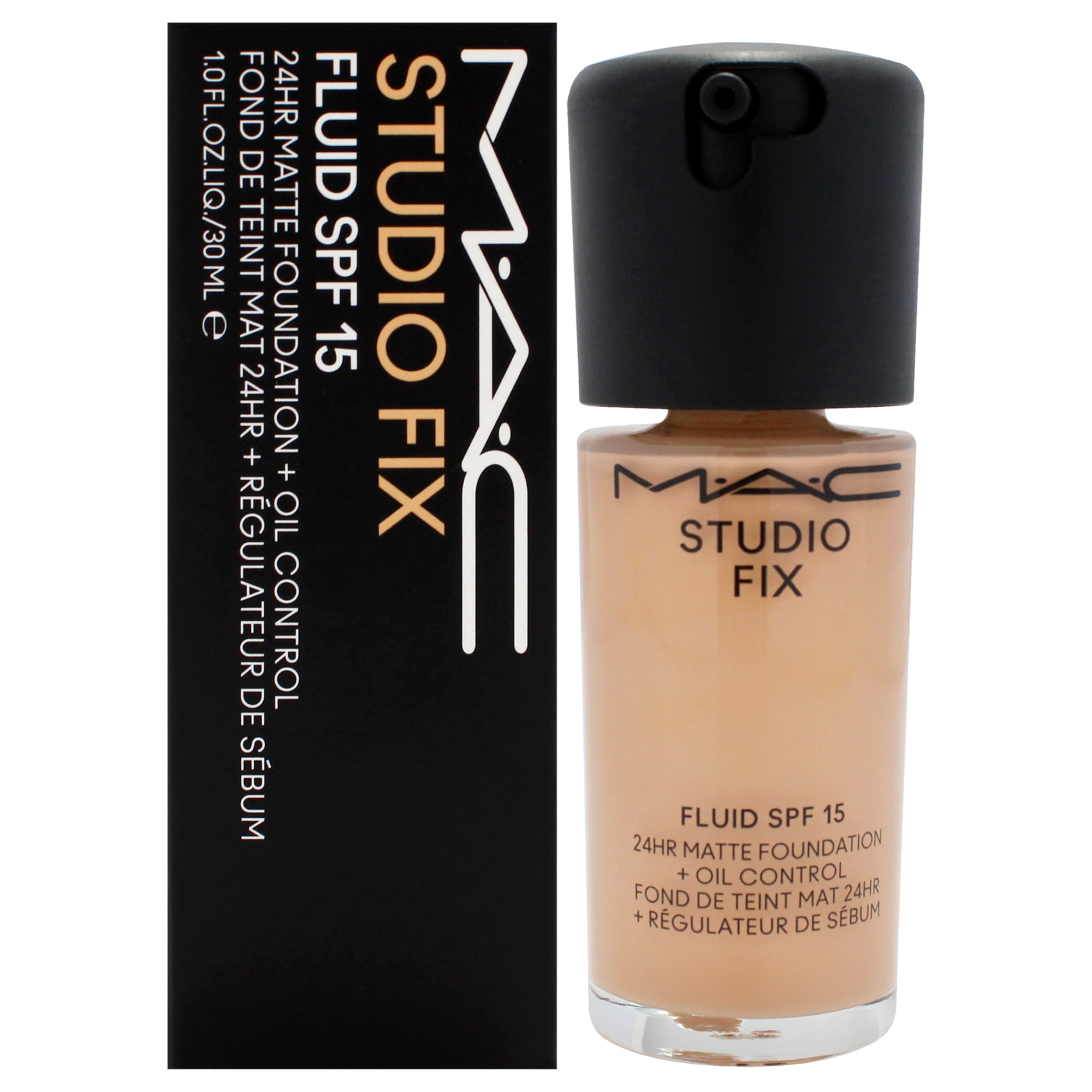 MAC Studio Fix Fluid SPF 15 24Hr Matte Foundation Plus Oil Control - NC27 , 1 oz Foundation