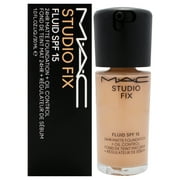 MAC Studio Fix Fluid SPF 15 24Hr Matte Foundation Plus Oil Control - NC27 , 1 oz Foundation