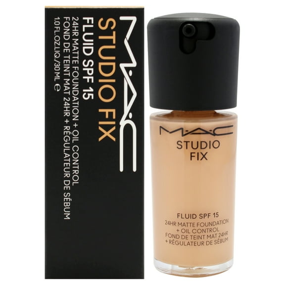 MAC Studio Fix Fluid SPF 15 24Hr Matte Foundation Plus Oil Control - NC35 , 1 oz Foundation