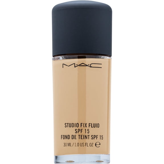 MAC COSMETICS STUDIO FOUNDATION 1.0 OZ NC25 MAC COSMETICS/STUDIO FIX FLUID SPF 15 (NC25) 1.0 OZ (30 ML) LIGHT BEIGE WITH GOLDEN PEACH FOR LIGHT SKIN (NEUTRAL-COOL)