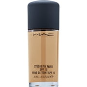 MAC COSMETICS STUDIO FOUNDATION 1.0 OZ NW40 MAC COSMETICS/STUDIO FIX FLUID SPF 15 NW40 1.0 OZ 30 ML TOASTED BEIGE WITH ROSY UNDER FOR MEDIUM TO DARK SKIN NW