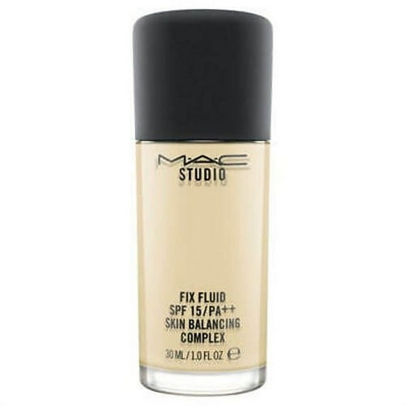 M.A.C Studio Fix Fluid Foundation Makeup for All Skin, Matte Finish, Oil-Free, Blendable, SPF 15, Beige, 1.0 oz