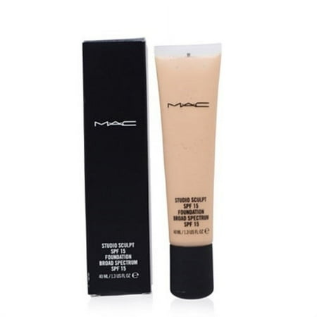 MAC COSMETICS STUDIO FOUNDATION 1.3 OZ NC25 MAC COSMETICS/STUDIO SCULPT SPF 15 FOUNDATION (NC25) 1.3 OZ (40 ML) LIGHT BEIGE W GOLD UNDERTONE LIGHT SKIN