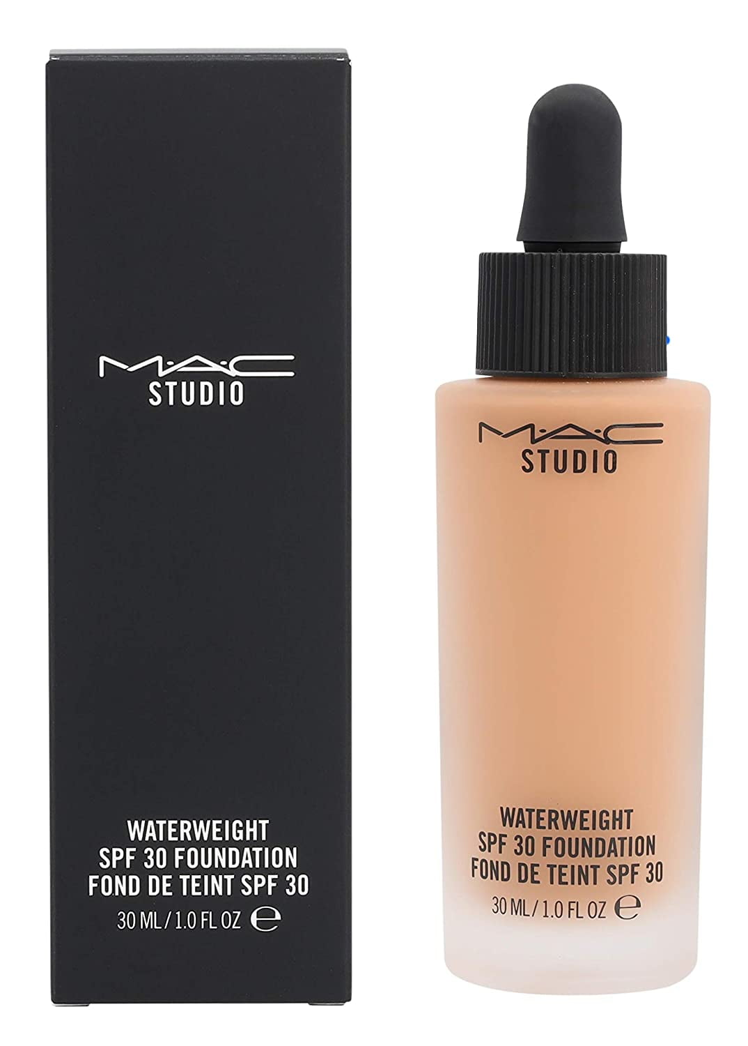 MAC COSMETICS STUDIO FOUNDATION 1.0 OZ NC44 MAC COSMETICS/STUDIO WATERWEIGHT SPF 30 FOUNDATION NC44 1 OZ (30 ML) LIGHT WITH GOLDEN UNDERTONE FOR LIGHT SKIN