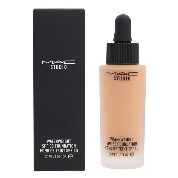 MAC COSMETICS STUDIO FOUNDATION 1.0 OZ NC44 MAC COSMETICS/STUDIO WATERWEIGHT SPF 30 FOUNDATION NC44 1 OZ (30 ML) LIGHT WITH GOLDEN UNDERTONE FOR LIGHT SKIN