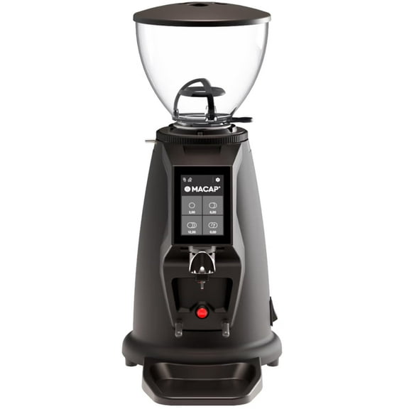 MACAP MI20 – Black Espresso Grinder, 58mm Flat Burrs, Touch Screen