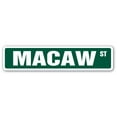 thumbnail image 1 of MACAW Street Sign parrots birds lover exotic birding | Indoor/Outdoor |  36" Wide, 1 of 5