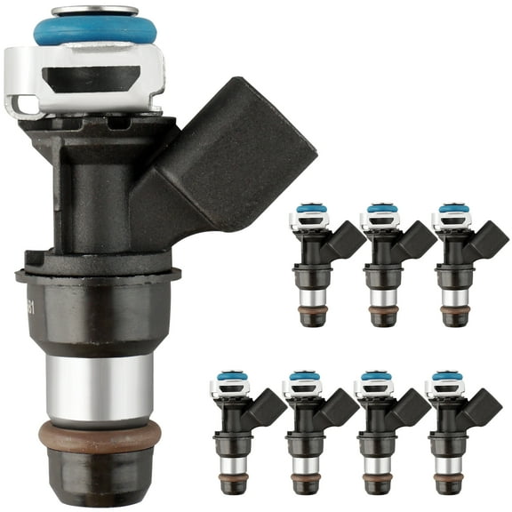 MACAX Set of 8 Fuel Injectors 12580681 Replacement Compatible with Chevy Silverado Tahoe Avalanche GMC Sierra Yukon Yukon XL 4.8L 5.3L 6.0L 6.2L V8 - Replaces 217-1621 19421333 FJ887