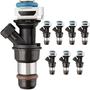 MACAX Set of 8 Fuel Injectors 17113553 Replacement Compatible with Chevy Silverado Tahoe Express GMC Sierra 1500 2500 3500 Yukon Savana 4.8L 5.3L 6.0L V8 -Replaces 17113698 FJ10062 FJ315 4G1659 67363
