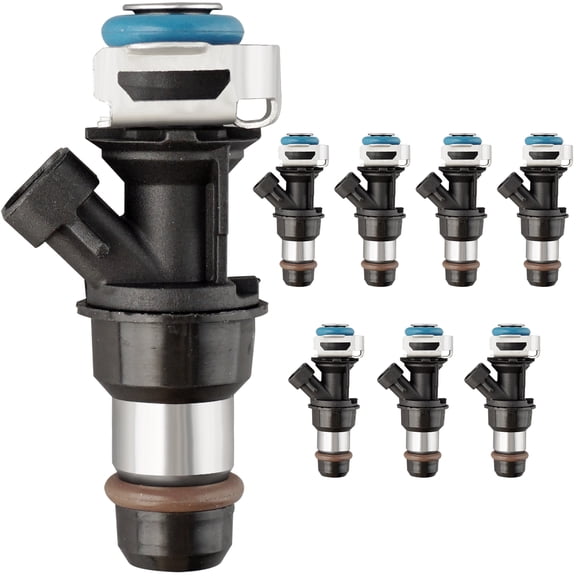 MACAX Set of 8 Fuel Injectors 17113553 Replacement Compatible with Chevy Silverado Tahoe Express GMC Sierra 1500 2500 3500 Yukon Savana 4.8L 5.3L 6.0L V8 -Replaces 17113698 FJ10062 FJ315 4G1659 67363