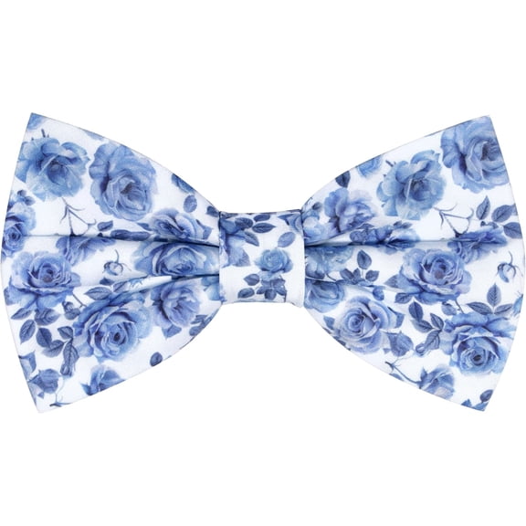 MACBANA Mens Handmade Cotton Floral Pre-tied Bowtie Flower Pattern Bow Tie for Wedding Groomsmen Party MC02#