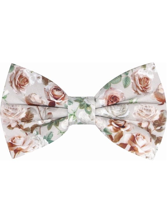 Mens Handmade Cotton Floral Pre-tied Bowtie Flower Pattern Bow Tie for Wedding Groomsmen Party MC02#