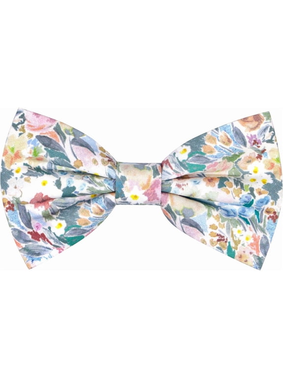 Mens Handmade Cotton Floral Pre-tied Bowtie Flower Pattern Bow Tie for Wedding Groomsmen Party MC02#