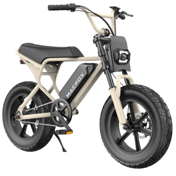 MACFOX M16 Electric Bike for Teens, 500W Motor, 20 MPH Top Speed, 25-Mile Range, 16"x4.0" Fat Tires, Removable 48V Battery, Fits Riders 3'11" and Up, City & School Commuter E-BikeYellow