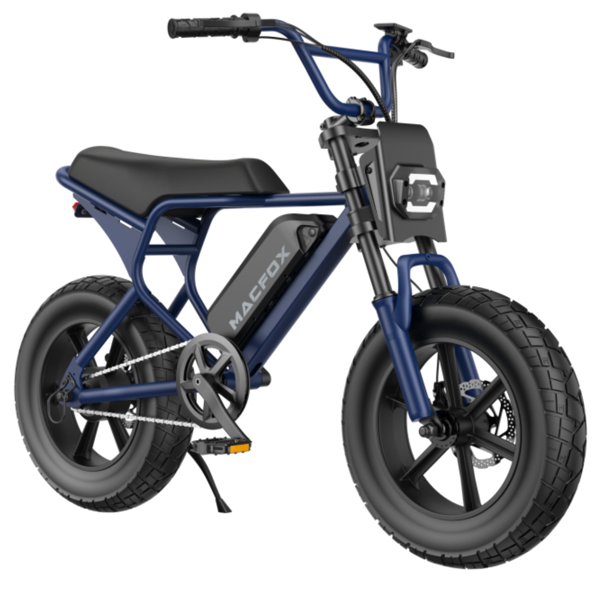 MACFOX M16 Teen Electric Bike, 500W Motor, 20 MPH Top Speed, 25-Mile Range, 16"x4.0" Fat Tires, Removable 48V/10.4Ah Battery, Fits Riders 3'11" and Above
