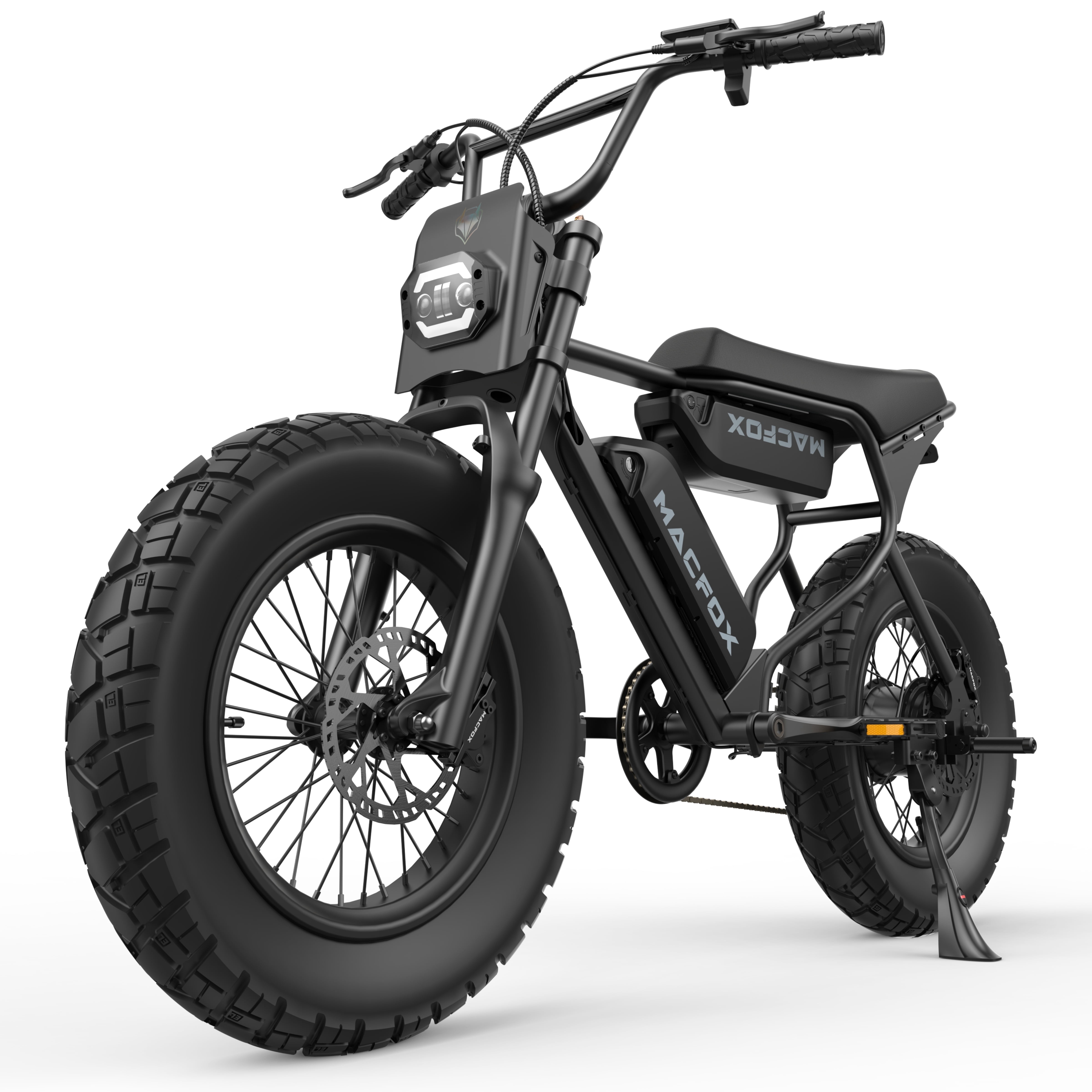 MACFOX X7L Adult Electric Bike, 750W, 20 MPH, 2Pcs*48V 13Ah Battery, 70-Mile Range, Hydraulic Brakes, 20x4.5/20x5.0 Fat Tires, Fits Riders 5'3''–6'6''