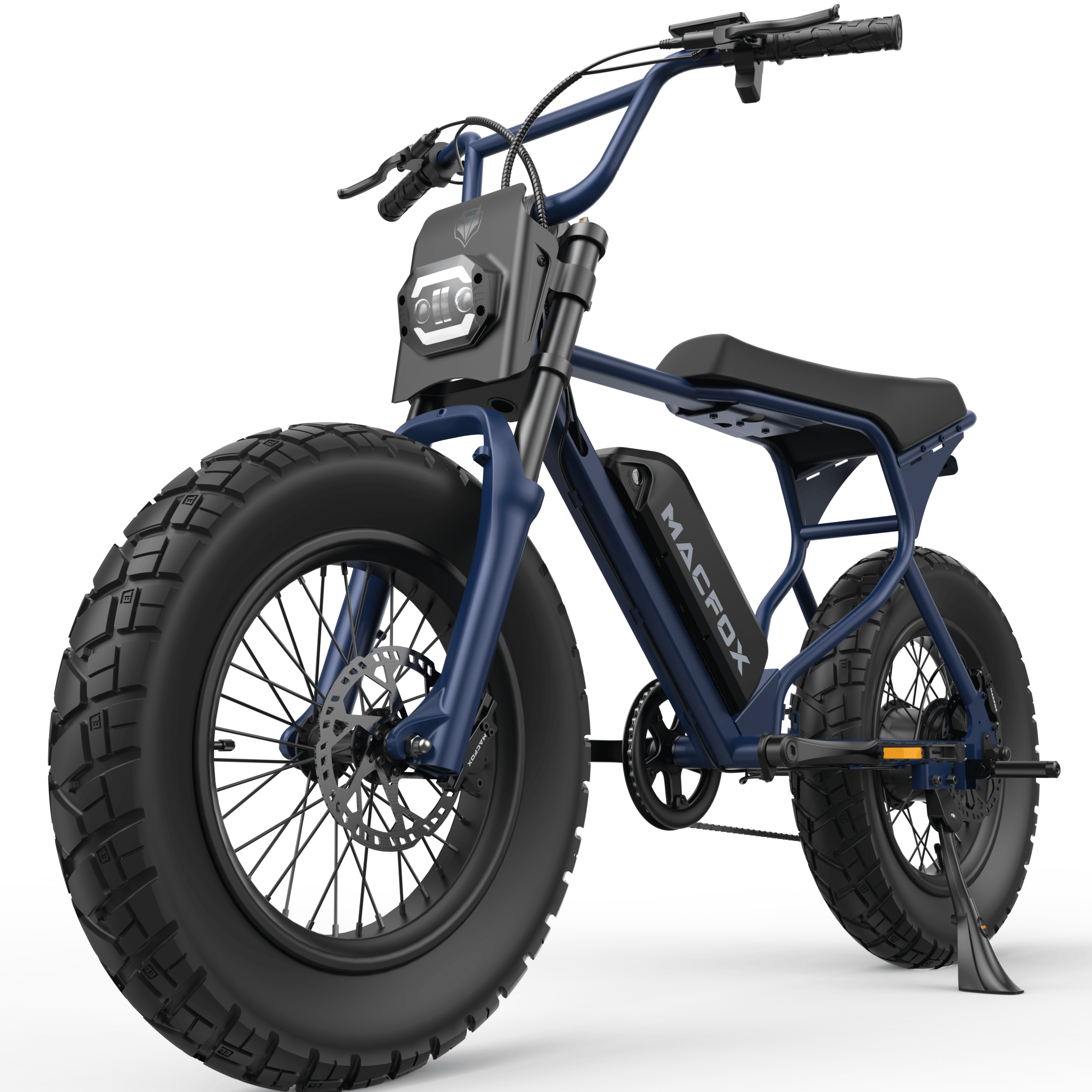 MACFOX X7L Electric Bike for Adults, 750W Motor, 20 MPH, 35-Mile Range, 48V 13Ah Removable Battery, 20x5.0 Fat Tire Electric Bike, Hydraulic Brakes, Fits Riders 5'3"–6'6", City Commuter Ebike(Bule)
