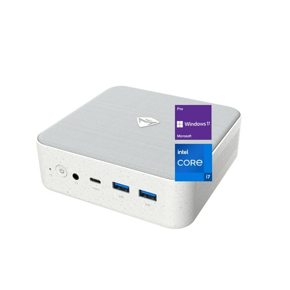 MACHENIKE Mini Desktop, 13th Gen Intel i7-13620H, 16GB DDR5 RAM, 512GB SSD, Support 4K Dual Monitor, HDMI, DP Port, Type-C, Ethernet RJ-45, Wi-Fi 6, Windows 11 Pro, Grey