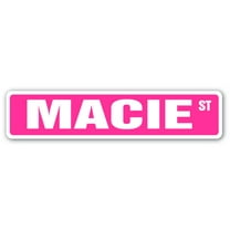 MACIE Street Sign Childrens Name Room Sign | Indoor/Outdoor |  36" Wide