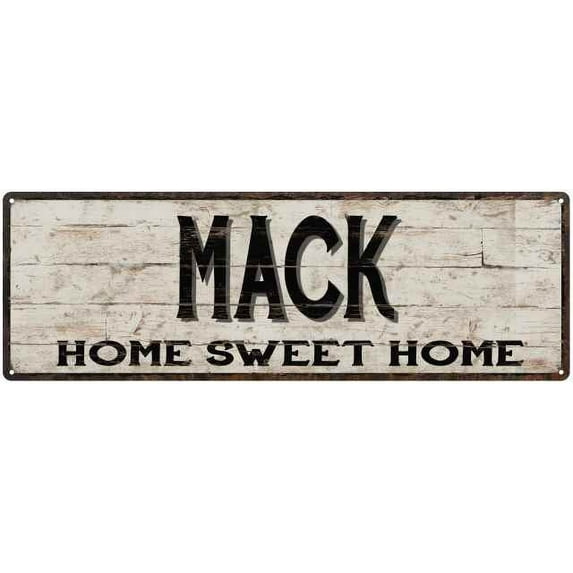 MACK Rustic Home Sweet Home Sign Gift 8x24 Metal Decor 108240084441
