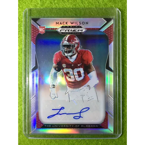 MACK WILSON PRIZM AUTO Baker Mayfield 's LB ROOKIE CARD BROWNS SP 2019 Prizm