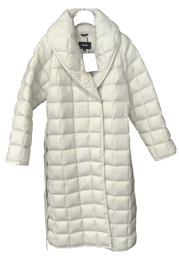 Duck Down Quilted Wrap Puffer Jacket Coat Medium M Rtl $950 New with Tag