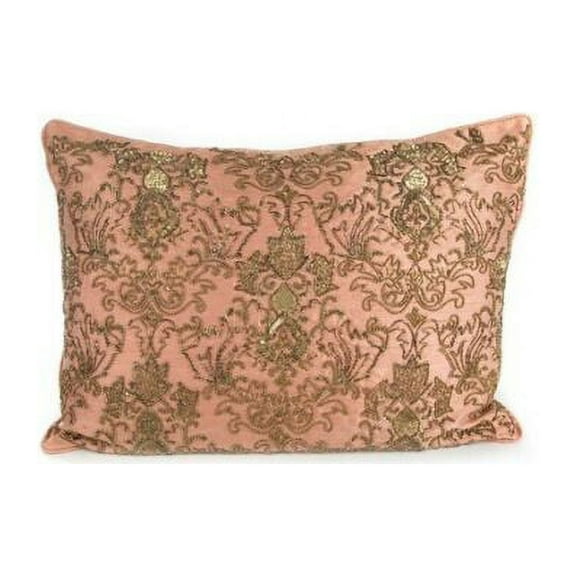 MACKENZIE CHILDS DOGE'S PALACE LUMBER PILLOW ROSE NEW 22" WIDE x 16" LONG