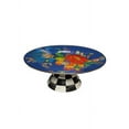 thumbnail image 1 of MACKENZIE-CHILDS Flower Market Mini Pedestal Platter - Lapis, 1 of 2