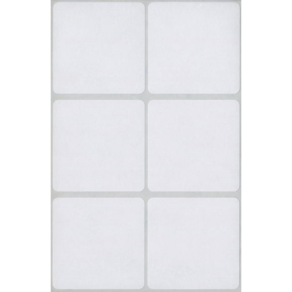 MACO 2" x 2" White Rectangular Multi-Purpose Labels, 250 per Box