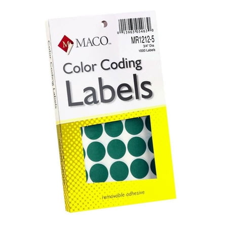 Maco Removable Color Coding Labels